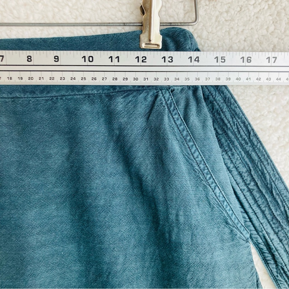 Anthropologie Pilcro Women’s teal Amora Ruffled Mini Skirt, Sz M - Picture 7 of 15